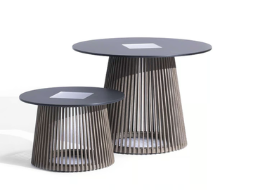 TECKA M - Round with light garden side table by Les Jardins® - view 3